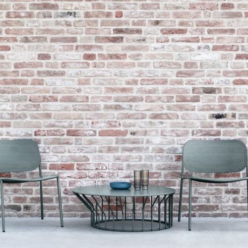 Contemporary coffee table - JUMP LITTLE - Traba' - metal / metal base / round
