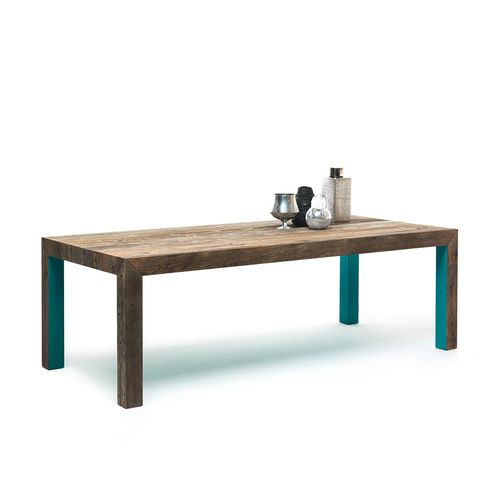 Contemporary table - ZIO TOM - Mogg - wooden / wooden base / rectangular