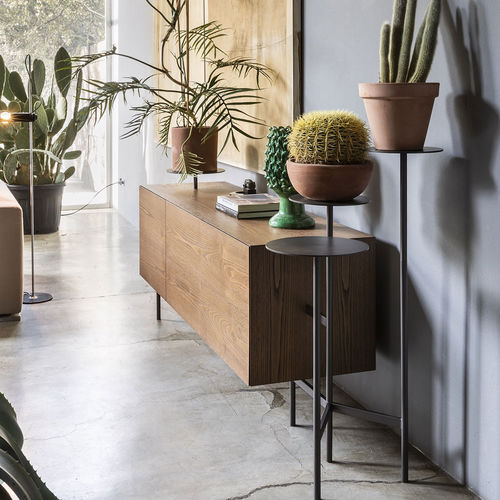 Contemporary sideboard - IKEBANA - Mogg - wooden / metal / with shelf