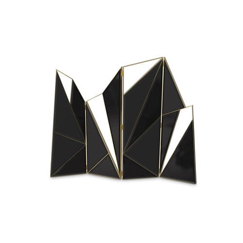 Contemporary screen - DELTA - LUXXU MODERN DESIGN & LIVING - wooden / brass / leather