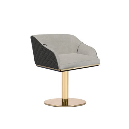 Contemporary dining chair - SABOTEUR - LUXXU MODERN DESIGN & LIVING - indoor / velvet / leather