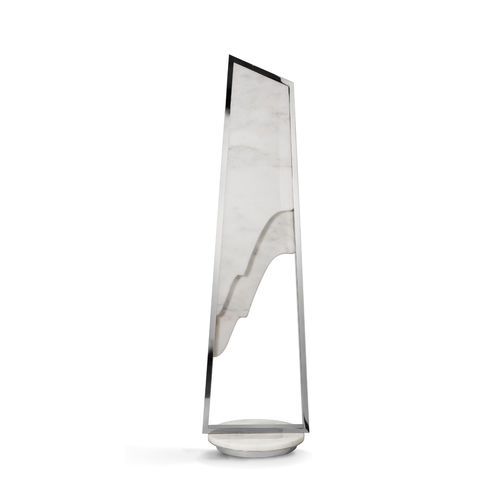 Floor-standing lamp - MAGNA I - LUXXU MODERN DESIGN & LIVING - stainless steel / marble / contemporary