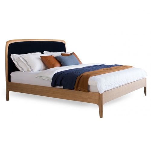 Double bed - PETRA  - HEAVENS - single / contemporary / with upholstered headboard