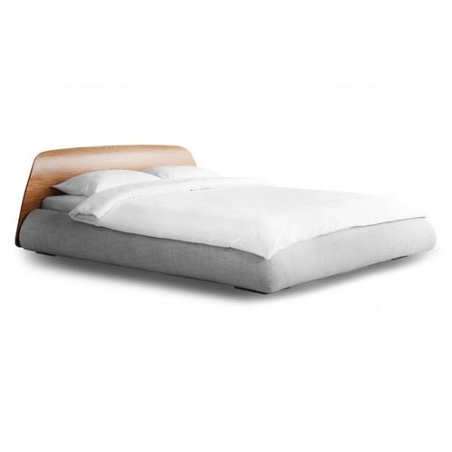 Double bed - LAZY - HEAVENS - contemporary / upholstered / with headboard