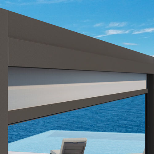 Roller blinds - KLAIS 110-G  - LLAZA WORLD, S.A. - fabric / metal / outdoor