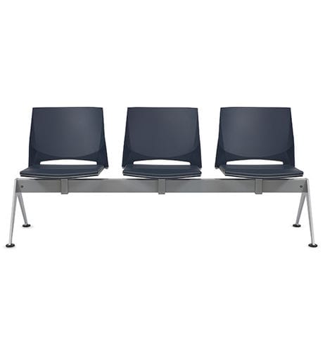 Metal beam chair - TREK - TALIN SRL - copolymer / 3-seater / 2-person
