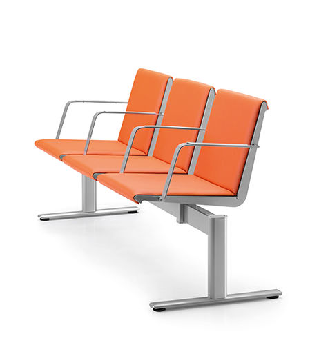 Metal beam chair - ZERO - TALIN SRL - fabric / 6-person / 2-person