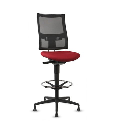 Contemporary task stool - ALLYNET - TALIN SRL - fabric / leather ...