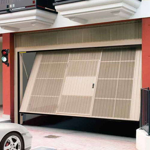 Tilting garage door - TRANSIT HF CITY - Ballan - galvanised steel / automatic