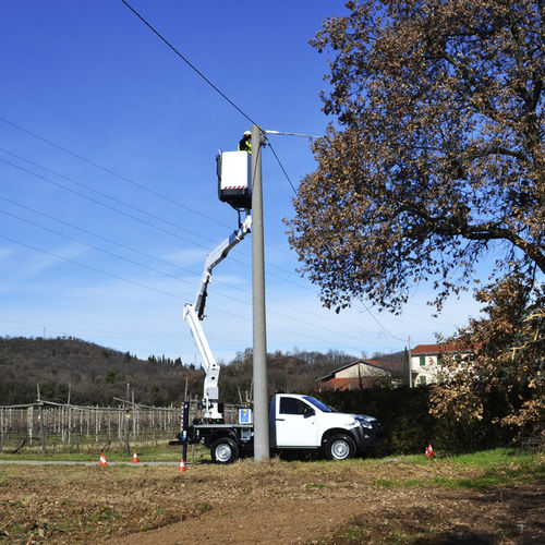 Construction site aerial work platform - ZED 15.2 - CTE - outdoor / truck-mounted