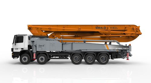 Mobile concrete pump - K61L - CIFA S.p.A - truck-mounted