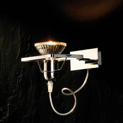 Contemporary wall light - T H O R P A R - lucifero illuminazione - indoor / chrome / sculptural