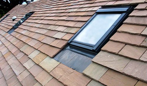 Flat roof tile - Asian Stones - clay