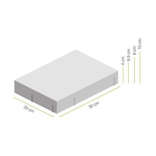 Concrete paver - ECOGRANIC®: 30×20 - PVT - drive-over / for public spaces / made from recycled materials