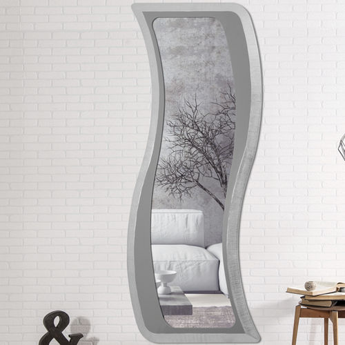 Wall-mounted mirror - P4270 - PINTDECOR - contemporary / silver-colored