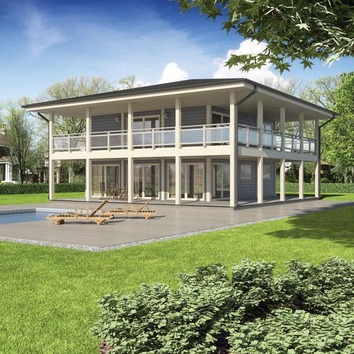 Prefab house - ARTIC FRAME : 290 - Artic House - eco-friendly / contemporary / two-story