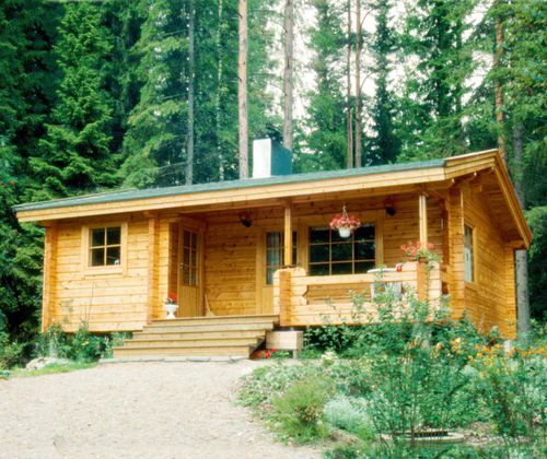 Prefab house - OUNAS : 51-70 - Artic House - log / eco-friendly / traditional