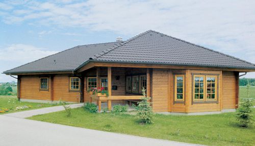 Prefab house - EUROHOME : 167 - Artic House - log / eco-friendly / traditional