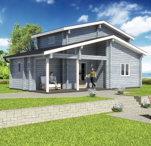 Prefab house - COTTAGE - Artic House - eco-friendly / contemporary / two-story