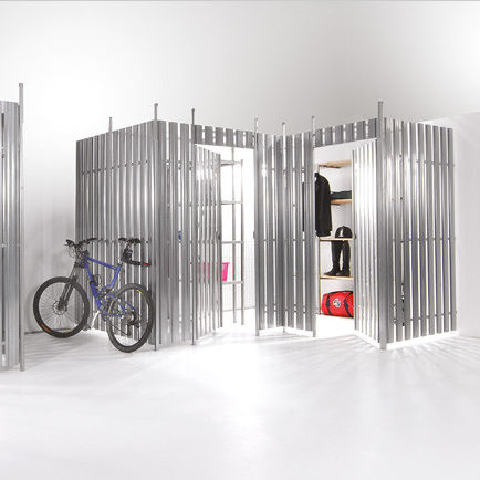 Removable partition - FERRUM - Gerhardt Braun - metal / commercial