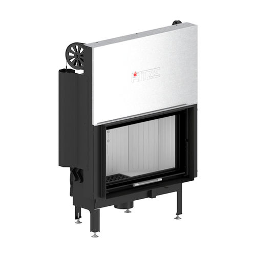 Woodburning fireplace ALBERO AL14G.HD Hitze contemporary / closed hearth / rectangular