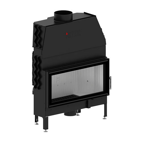 Woodburning fireplace ALBERO AL19S.HD Hitze contemporary / closed hearth / rectangular