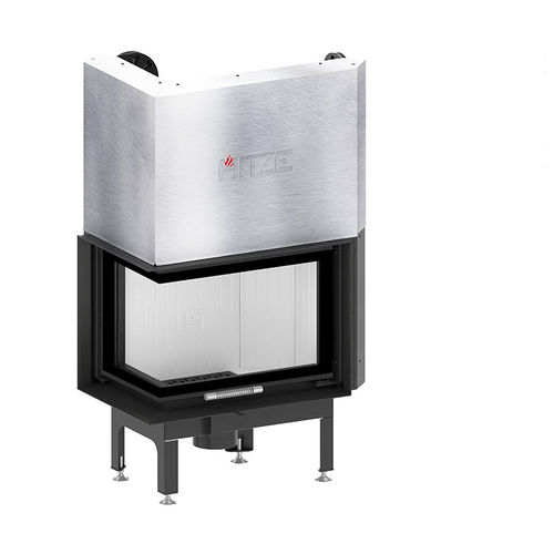 Wood-burning fireplace - Albero AL9LG.H-D - Hitze - free-standing / corner / double-sided