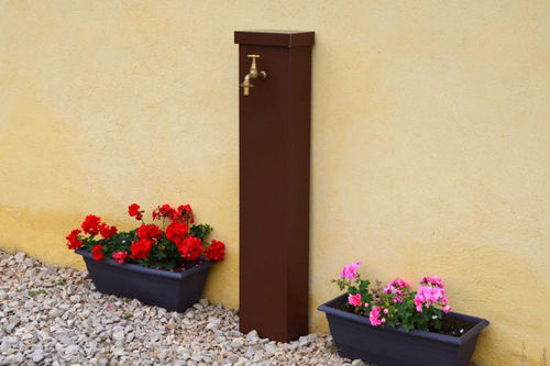 Garden fountain - ANEMONE - MISTERZINC - zinc / contemporary