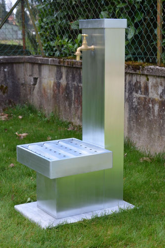 Garden fountain - CHARDON - MISTERZINC - zinc / contemporary