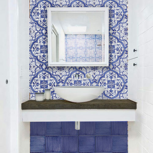 Porcelain stoneware tile - AZULEYOS - Ceramiche Militello art & design S.R.L - earthenware / glazed ceramic / cement