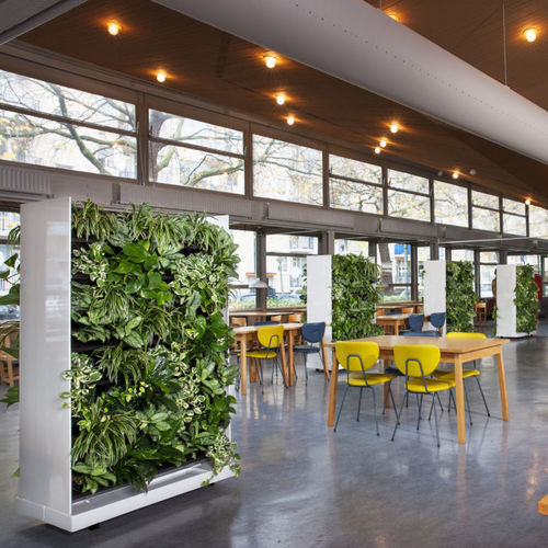 Preserved living wall - MOBILE  - BY NATURE - with live plants / modular-panel / natural