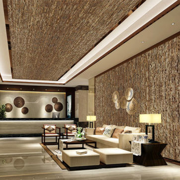 Interior wall covering - NATURACORK - BY NATURE - fabric / cork / textured