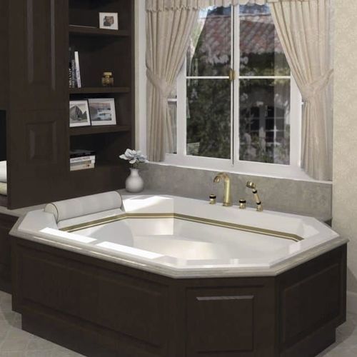 Home bathtub - DIAMANT - WATERGAME COMPANY - professional / composite / contemporary