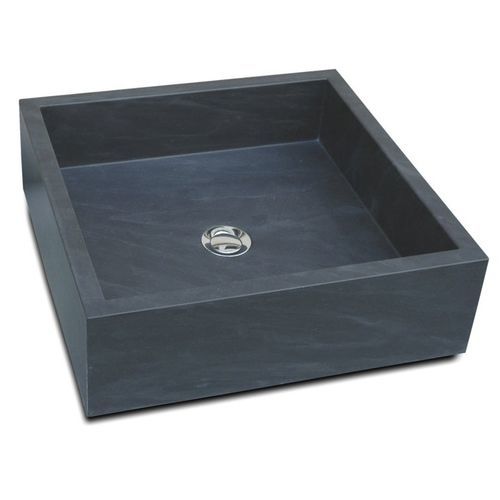 Countertop washbasin - BASIC LINE 1 - WATERGAME COMPANY - composite / high-gloss / square