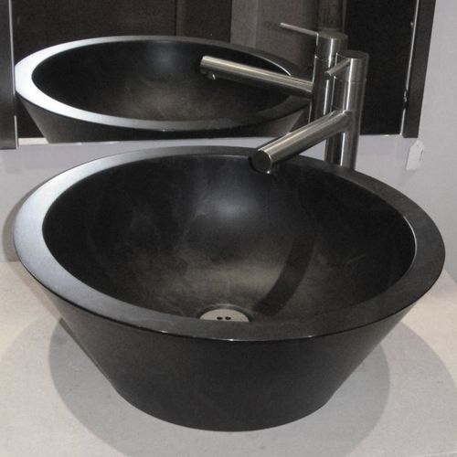 Countertop washbasin - BASIC LINE 2 - WATERGAME COMPANY - composite / high-gloss / conical