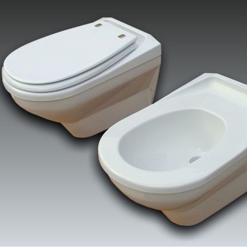 Wall-hung toilet - NEW SEAT 2 - WATERGAME COMPANY - ceramic / not specified / home