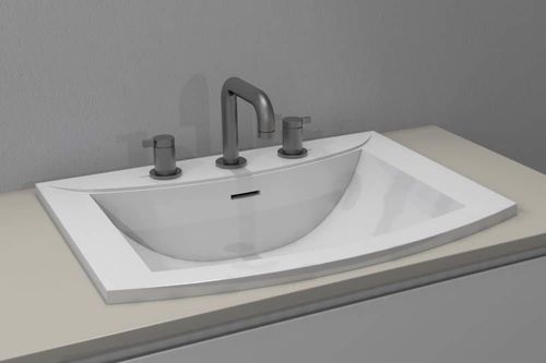 Built-in washbasin - MAESTRO - WATERGAME COMPANY - composite material / custom / customizable