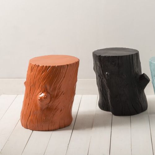 Original design stool - SHERWOOD - TOSCOT - wooden / wooden base / central base