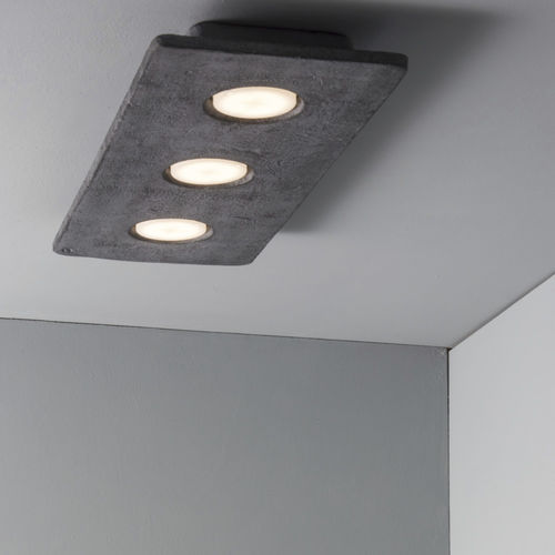 Contemporary ceiling light - VIVALDI - TOSCOT - square / rectangular / clay
