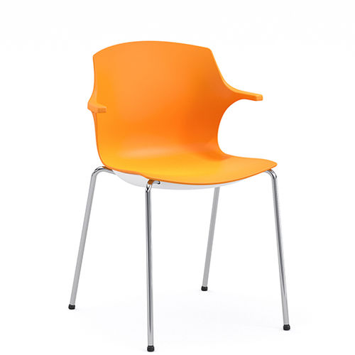 Contemporary office chair - LINEA FRILL  - Brado S.P.A. - wooden / swivel / commercial