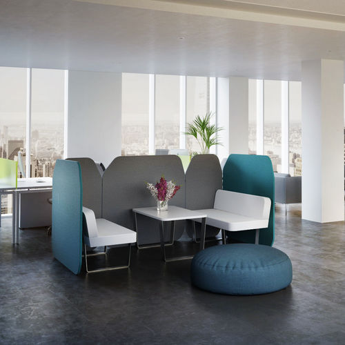 Desk mounted office divider - STONEHENGE - GONZAGA-PRO D.O.O. - floor-mounted / free-standing / fabric