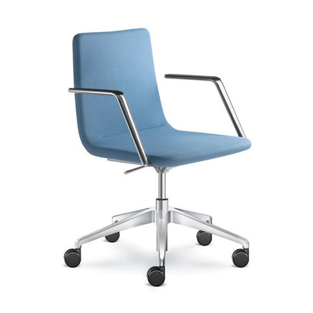 Contemporary office chair - HARMONY PURE  - LD Seating s.r.o. - indoor / fabric / aluminum base