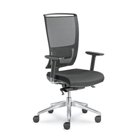 Contemporary office chair - LYRA NET - LD Seating s.r.o. - indoor / mesh / nylon base