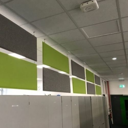 Acoustic room divider - DECAMPO - PREFORM GmbH - fabric / foam / gypsum