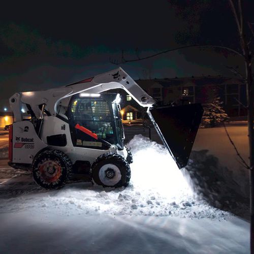 Skid steer loader bucket SNOW BOBCAT for light materials