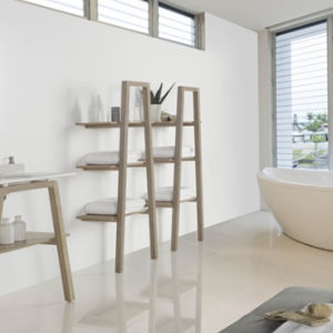 Contemporary shelf - BALTIC - mcbath - Moldcom Composites - oak / bathroom