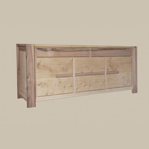 Contemporary sideboard - ECLIPSE - DELORME MEUBLES - oak / walnut / solid wood