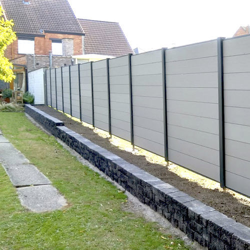 Panel fence - TRADITIONAL - GRINWOOD WPC MATERIAL CO., LTD - garden / WPC / rectangular