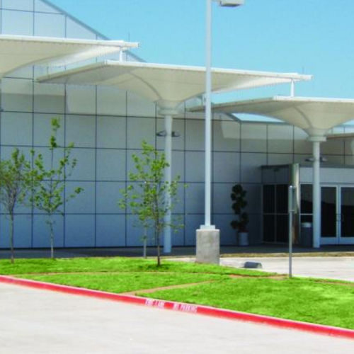 PVC architectural membrane - DALLAS EXECUTIVE AIRPORT - FabriTec Structures - for tensile structures / roof / translucent