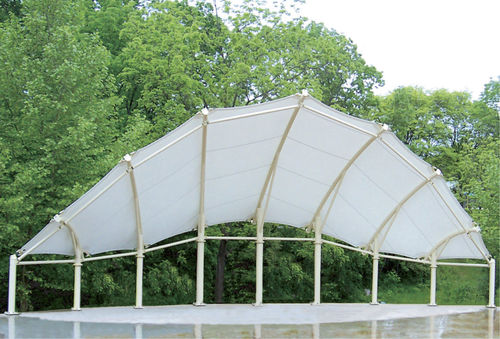 PVC architectural membrane - WHITE'S ROAD PARK BANDSHELL - FabriTec Structures - for tensile structures / solar shading / fire-retardant